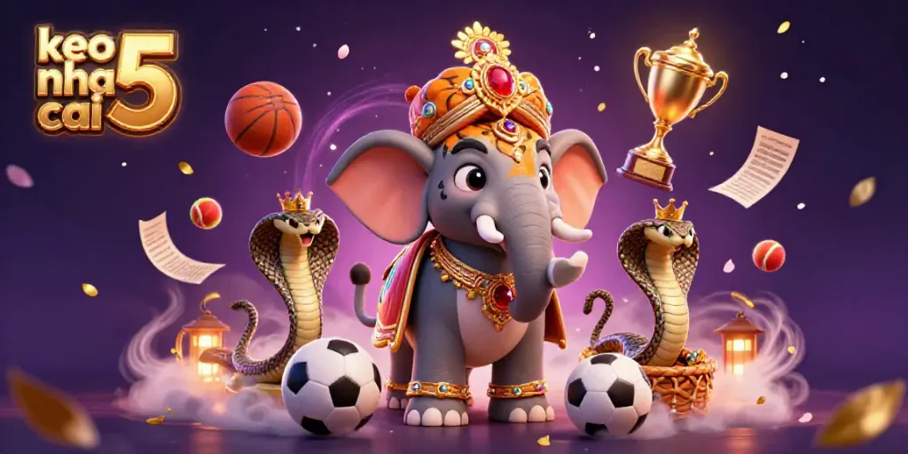 Engage with keo nha cai 5 illustrated sports betting scene featuring dynamic action and rich details.