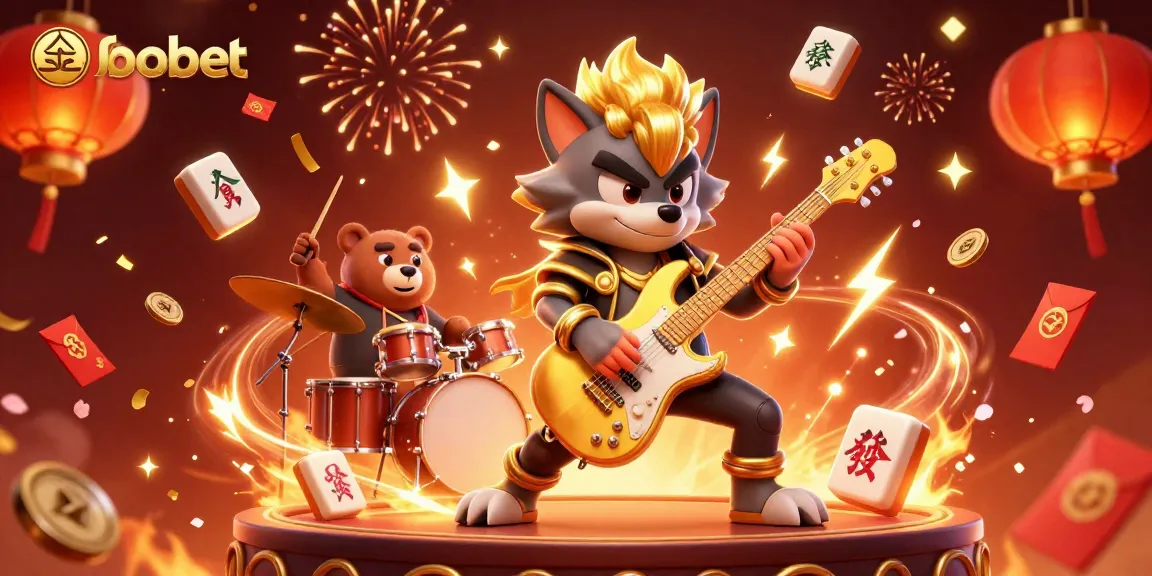Sbobet sports betting scene with animated characters and vibrant casino elements