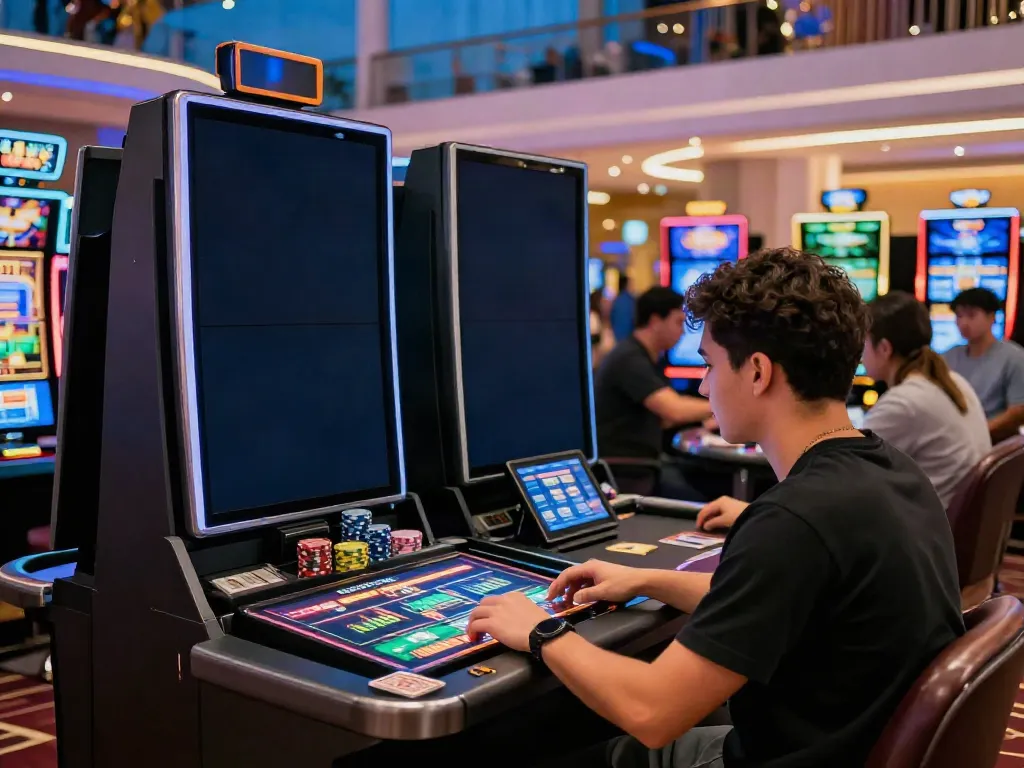 Experience at online casinos that accept credit card with players engaged in a vibrant gaming environment.